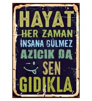 Ahşap MDF Poster (27x18cm)
