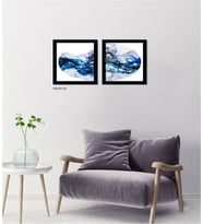 Çerçeveli Doku Efektli Tablo Seti 65x30 cm