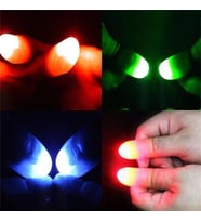 Led Işıklı Renkli Sihirli Parmak Işıklı Parmak Şaka Parmak 1 Adet