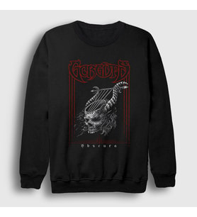 Presmono Unisex Siyah Obscura Metal Gorguts Sweatshirt 486427tt