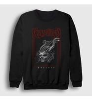 Presmono Unisex Siyah Obscura Metal Gorguts Sweatshirt 486427tt