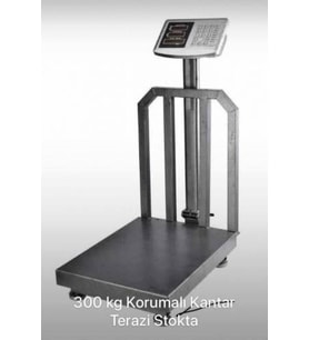 300 kg Elektronik Tartı, Şarjlı, Arka Korumalı, 40x50 cm Tabla