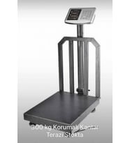 300 kg Elektronik Tartı, Şarjlı, Arka Korumalı, 40x50 cm Tabla