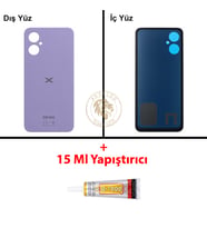 Omix Yapıştırıcı Omix X3 Mor Yapıştırıcı B-7000 Yapıştırıcı Arka Kapak Arka Cam Batarya Kapağı Lazer Kesim Kapak Pil Kapağı Back Cover