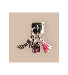 İtalyan charm bileklik ucu moda (1 adet) (Gri)