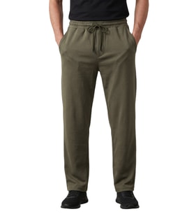 DeepSEA Beyaz Baggy Style Likralı Lastikli İpli Erkek Spor Pantolon 2600262