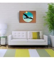 Kartal Figürü Kanvas Tablo 50 x 70
