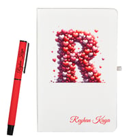 Kişiye Özel Sevgiliye Hediye Defter ve Kalem Hediye Seti