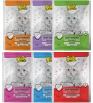 Quik Kedi Kumu Koku Giderici Toz 25 g (Pudralı – Lavantalı – Yaseminli – Marsilya Sabunlu – Okyanus – Çilek)