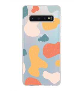 Samsung Galaxy S10 Kapak Grunge Tasarımlı Şeffaf Silikon Kılıf