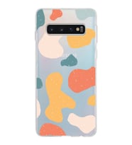 Samsung Galaxy S10 Kapak Grunge Tasarımlı Şeffaf Silikon Kılıf