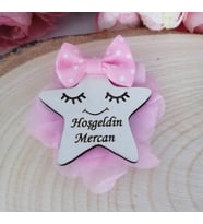 Kişiye Özel Ahşap Bebek Magneti (Ahşap)