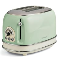 Ariete Vintage Ekmek Kızartma Makinesi 2 Dilim Yeşil 0155/14-810 Watt, Metal Gövde, 2 Dilim Kapasite