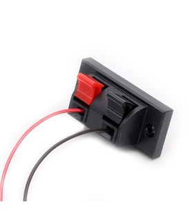 2 Li Hoparlör Terminal Soketi Panel Montaj Tip Yaylı Speaker Ses