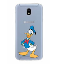 Samsung Galaxy J5 Pro Kapak Donald Duck Tasarımlı Şeffaf Silikon Kılıf