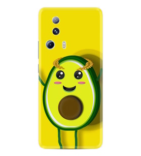 Xiaomi Mi 13 Lite Kılıf Resimli Desenli Silikon Platinium Series Sevimli Avokado 1880
