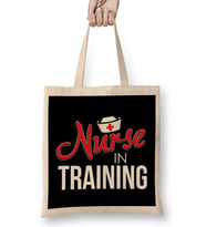 Cute Nurse In Training Nursing Student RN Bez Çanta Uzun Saplı