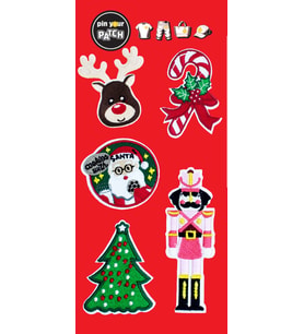 New Year Christmas Yeni Yıl Yama Seti Yeni Yıl Süslemeleri (Yılbaşı Kırmızısı)