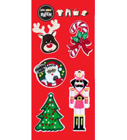 New Year Christmas Yeni Yıl Yama Seti Yeni Yıl Süslemeleri (Yılbaşı Kırmızısı)