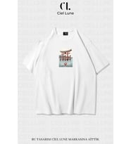 Nevermind Unisex Kadın Erkek Japan Baskılı Özel Tasarım Oversize T-shirt (Beyaz)