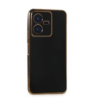 Vivo Y22 2022 Kılıf Volet Silikon - Siyah