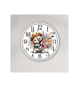 bilge Tasarım Çocuk Odası Duvar Saati 30 x 30 CM (Karışık)