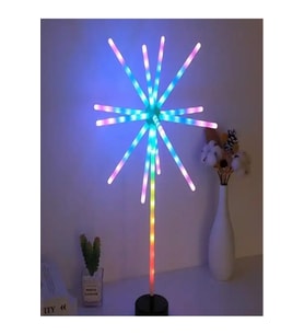 Masa Üstü 53 Cm Led Işık Tüpü Kumandalı Gece Lambası Ambiyans Ledi Renkli Yılbaşı Lambası