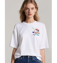 PEGASUS OVERSİZE UNİSEX T-SHİRT (Beyaz)