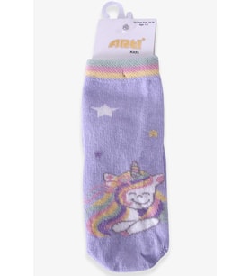 Katamino Kız Çocuk Soket Çorap Unicorn 1-2-9-10 Yaş, Lila