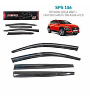 Hyundai Kona Mugen Cam Rüzgarlığı 2022 sonrası 4'lü Sunplex (Beyaz)