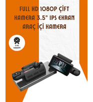 Araç İçi ve Ön Kameralı 3 İnç IPS Ekranlı Full HD Güvenlik Kamerası