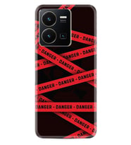 Vivo Y22 Kılıf Resimli Desenli Baskılı Silikon Danger 1372
