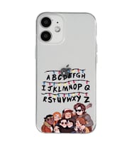 Iphone 12 Uyumlu Stranger Things Desenli Şeffaf Telefon Kılıfı