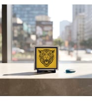 Modern Kaplan Motifli Dekoratif Tasarım, Yaşam Alanınıza Enerji Katan Detay 10x10 cm