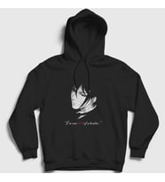 Presmono Unisex Siyah Sebastian Anime Kuroshitsuji Kapüşonlu Sweatshirt 131510tt