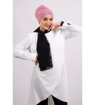 Gül Kurusu Pratik Hazır Geçmeli Tesettür Bone Sandy Kumaş Taşlı 1456_18