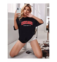 Tasarım Chicago America Baskılı Tshirt (STD)