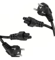 2 Adet  Dizüstü Bilgisayar Notebook Laptop Şarj Adaptörü Yonca Power Güç Kablosu