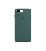 Apple iPhone 8 Plus Uyumlu Logolu Içi Kadife Altı Açık Lansman Haki Silikon Kılıf