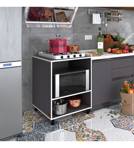 Kenzlife ocak dolabı nermin gri 85*70*60 XLARGE hazır mutfak klasik setüstü ocak için sabit tabla (Karışık)