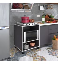 Kenzlife ocak dolabı nermin gri 85*70*60 XLARGE hazır mutfak klasik setüstü ocak için sabit tabla (Karışık)