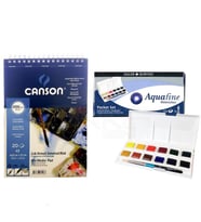 Daler Rowney Aquafine Travel Set 12li Plastik Kutu Defterli S-2