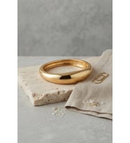 Gold Renk Pirinç Bombe Model Vintage Kelepçe Bilezik