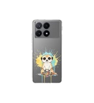 Poco X6 Pro ile Uyumlu Splash Mirket Tasarımlı Şeffaf Silikon Kılıf