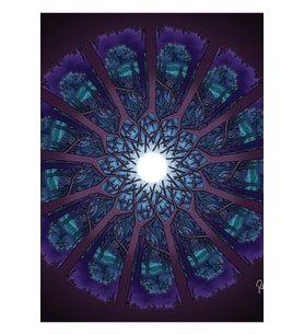 Worldflower 23, Digital Art By Randomshern Tablo Ahşap Poster Dekoratif