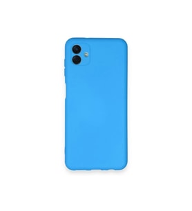 Newface Samsung Galaxy A04 Kılıf Nano içi Kadife Silikon - Mavi