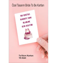 Bekarlığa Veda Partisi Için Motto 18 Adet Eğlenceli Kartlar Brıde To Be