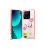 Xiaomi Mi 13T Uyumlu Kılıf Parlayan Simli Kabartma Figürlü Zore Cevze Kapak
