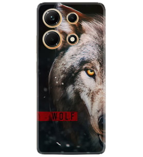 Infınix Note 30 Kılıf Silikon Desen Özel Seri Wolf Eyes 1758