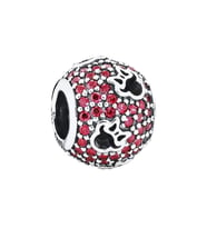Nur Silver Mickey Mouse Yuvarlak Gümüş Charm NUR-BL00093
